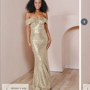 Revelry Bridesmaid Dress - Champagne Gold Petite